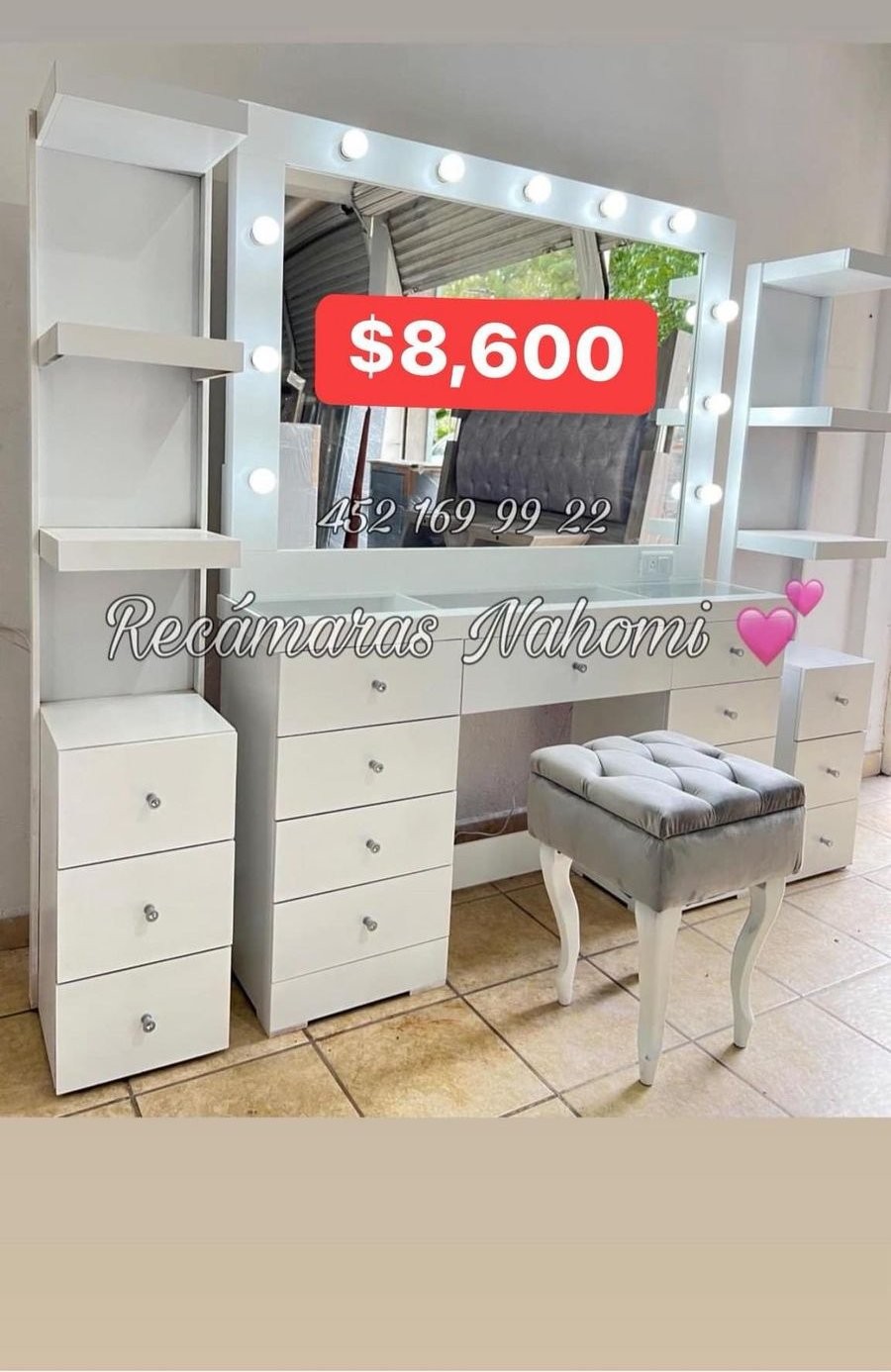 Tocador Blanco Hollywood Premium con Torres